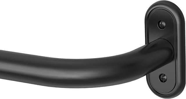 Detalle de Wolistsa Adjustable Wrap Around Blackout Curtain Rod (66 to 120 Inch) in Black