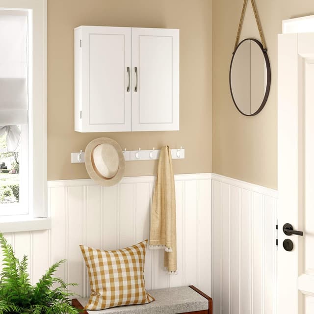 Thumbnail 6 de VASAGLE BBC320W01 Badschrank, 18 x 60 x 60 cm