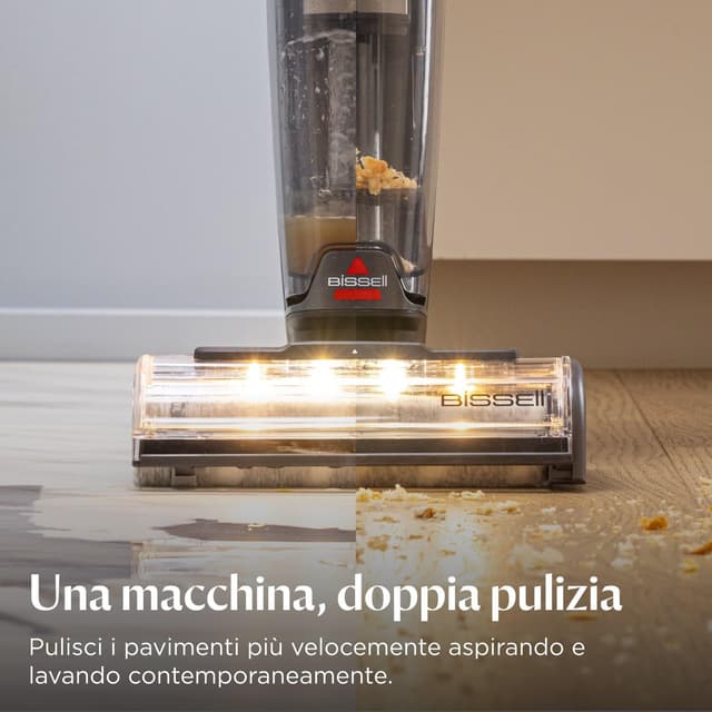 Detalle de Bissell CrossWave OmniForce EdgeFind: aspirare e lavare senza fili in un’unica passata