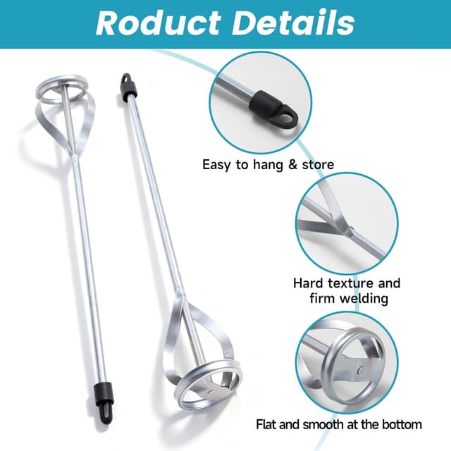 Detalle de Paint and Mud Mixers 1P Paint Stirrer Paddle Mixer for 3/8" Drill Chucks