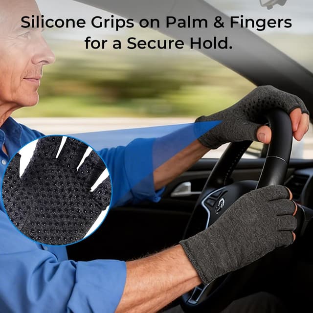 Detalle de Donfri Arthritis Gloves Fingerless Compression M