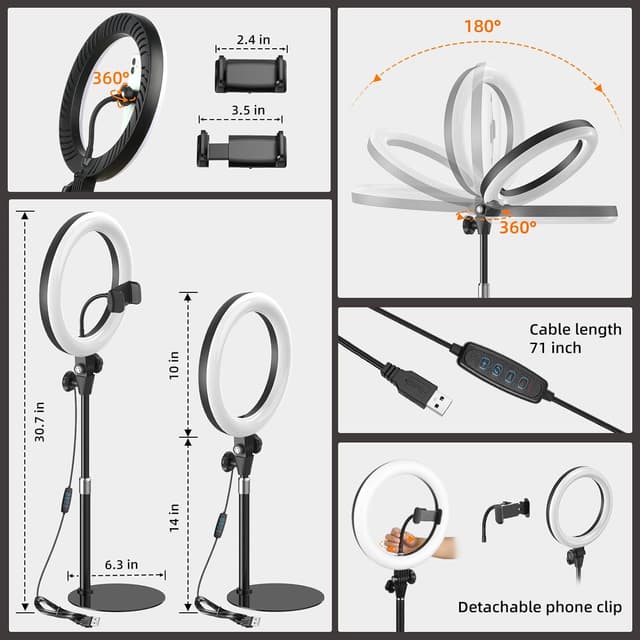 Thumbnail 4 de Evershop Upgrade 10.5" ring light for streaming