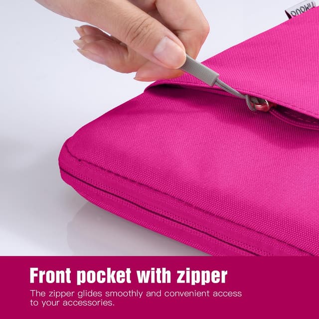 Detalle de TiMOVO 9–11" Tablet-Schutzhülle für iPad 11" A16 2025, iPad 10,9" & mehr – mit Außentasche, Pflaume