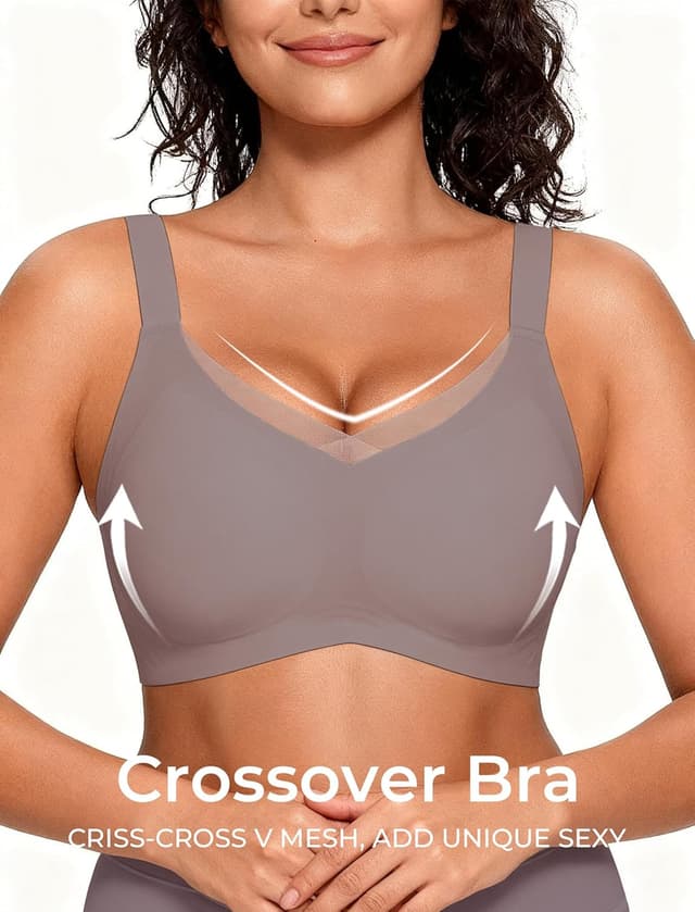 Detalle 2 de Vinfact Women's V Lace Seamless Bra