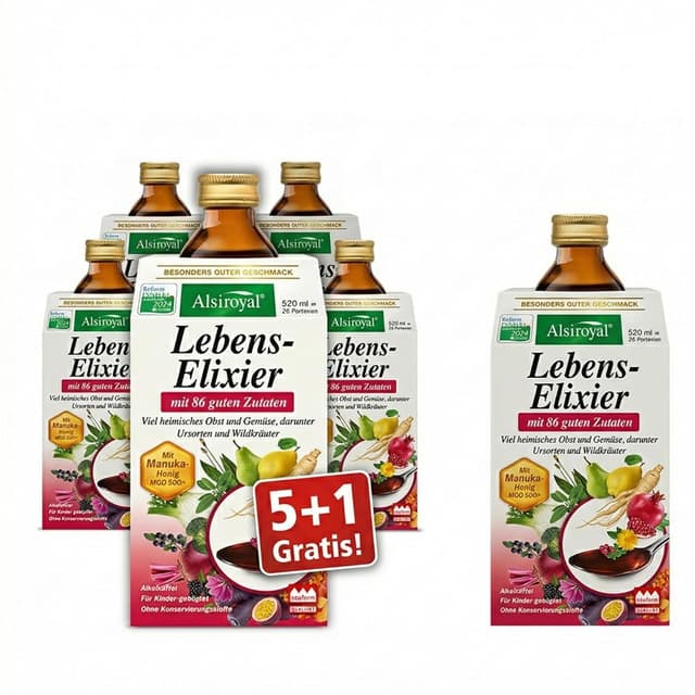 Thumbnail 3 de Alsiroyal Lebens-Elixier 520 ml MikronĂ€hrstoff-Drink đ§