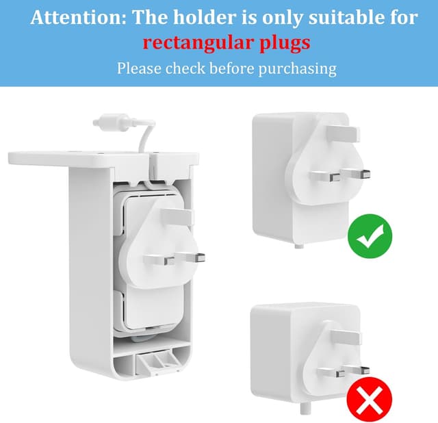 Detalle de Cozycase Plug Wall Mount for Pop/Dot & Google Nest/Home Mini (White)