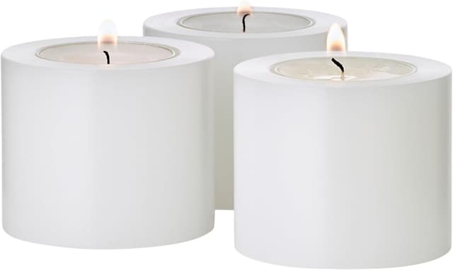 Detalle de EDZARD lot de 3 photophores Cornelius réutilisables (5 cm, Ø 6 cm) résistants jusqu’à 90 °C