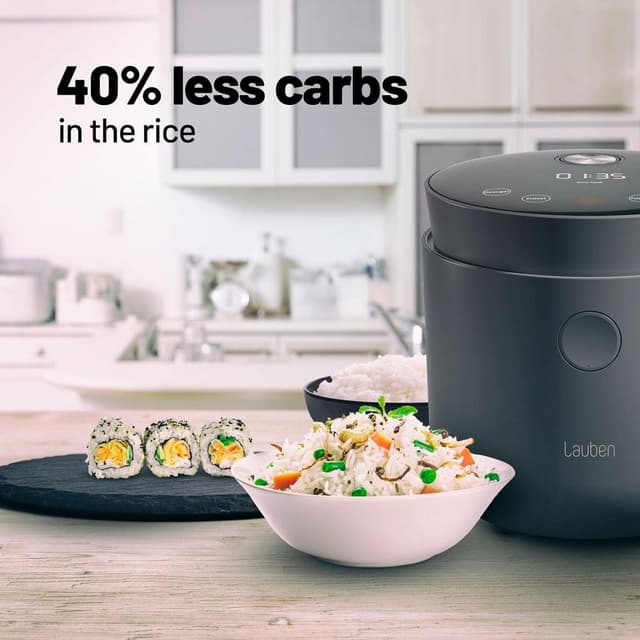 Detalle de Lauben Low Sugar Rice Cooker (1,5 l) : cuiseur à riz avec fonction faible en sucre et maintien au chaud