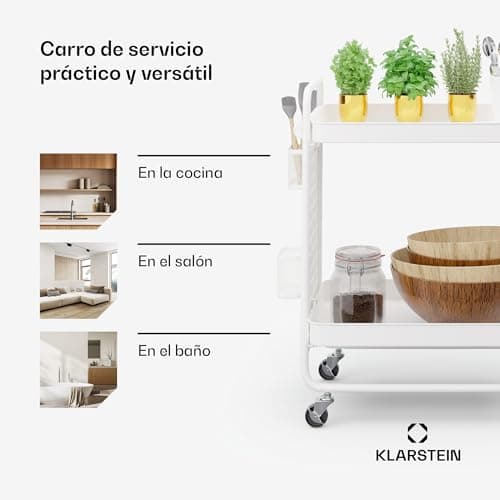 Detalle 2 de Klarstein Desserte à roulettes, meuble cuisine