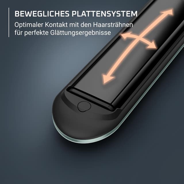 Detalle de Rowenta Thermoglide Haarglätter Titanium-Beschichtung SF5120E0 – 5 Temperaturstufen für glattes Styling
