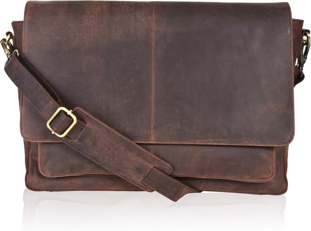 Detalle de Oak Leathers Messenger Bag adjustable strap 💼