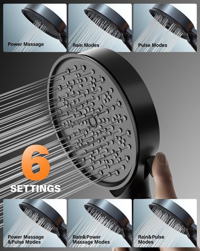 Thumbnail 3 de Cobbe Hard Water Filter Shower Head