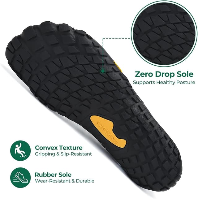 Detalle de SAGUARO Homme Femme chaussures minimalistes barefoot antidérapantes pour trail, running et fitness (EU 35-48)