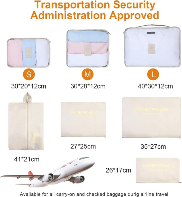 Thumbnail 1 de AiQInu Rangement Valise Lot de 7 Organisateur de voyage