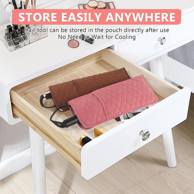 Thumbnail 6 de WRORUNER Heat Resistant Hair Tools Organizer Bag (13.8" x 5.5")