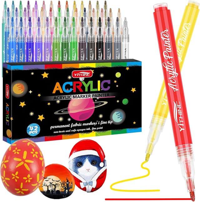 Imagen de YITHINC Pennarelli acrilici 42 colori en OfertitasTOP