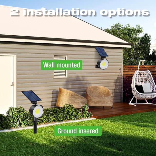 Thumbnail 5 de nipify 12 Faretti Solari LED da Esterno 53 LED