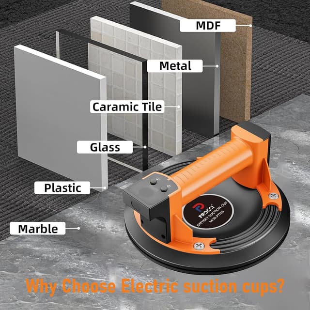 Detalle de Procci Akku-Saugheber 200 kg Tragkraft