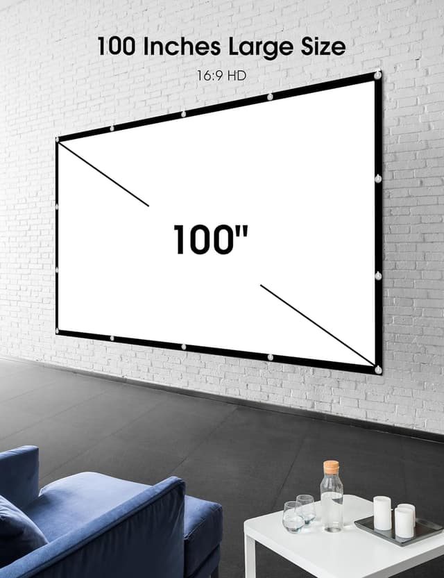Thumbnail 5 de Projector Screen 100 Inch Portable 16:9