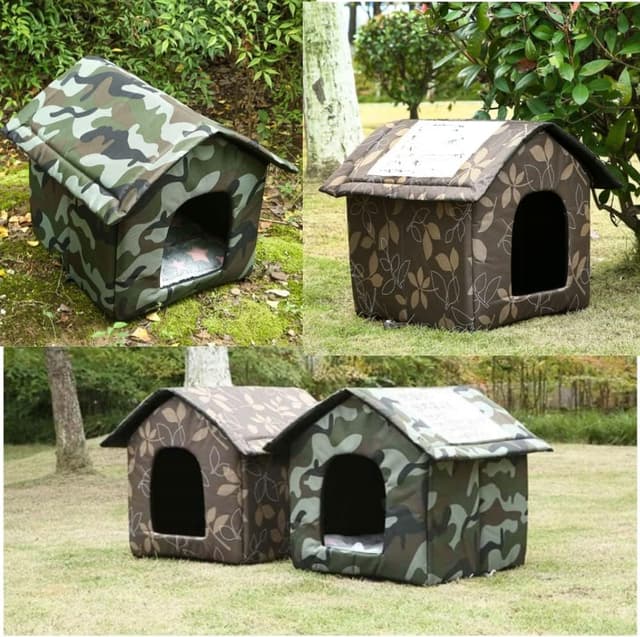 Thumbnail 6 de MUYYIKA Foldable Winter Warm Oxford Cat Shelter – Waterproof outdoor dog & cat house