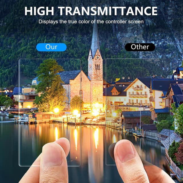 Detalle de FPVtosky DJI Pocket 3 lens protectors, 9H