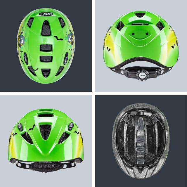 Detalle de uvex Kid 2 Kinder-Fahrradhelm – leichter Schutz mit IAS Größenanpassung