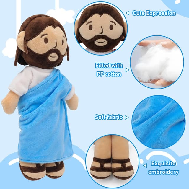 Detalle de Yelakey Jesus Plush Doll 11.8-inch
