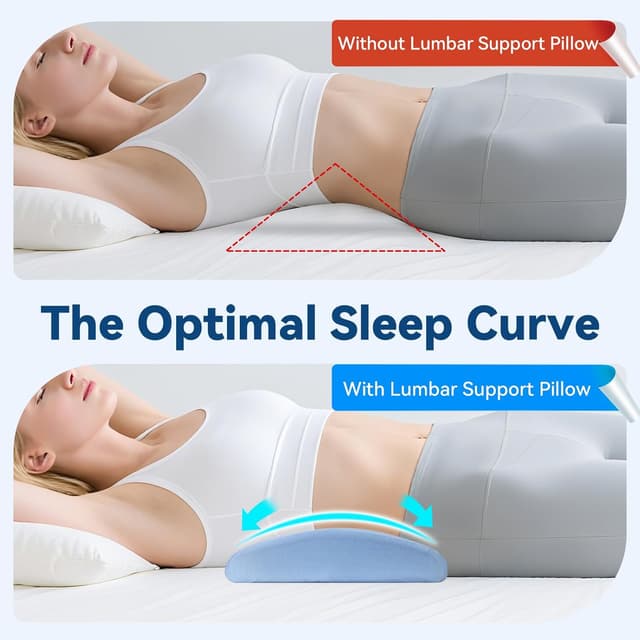 Detalle 2 de Qutool Lendenkissen mit Kühl-Gel, Blau