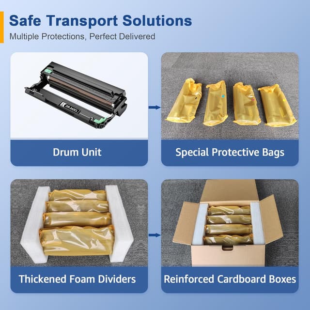 Detalle 2 de Palmtree 4x DR-243CL Trommeleinheiten (BK, C, M, Y) für Brother MFC-L3700 & DCP-L3500 Serie