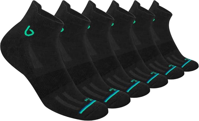 Detalle de BAMBOS Sneaker Socken aus Bambus (3–6 Paare) – ultraweiche Kurz-Sportsocken für Herren & Damen