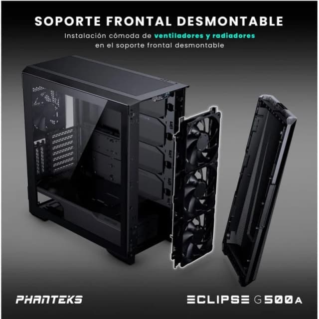 Detalle 2 de Phanteks Eclipse G500A Performance caja mid tower negra
