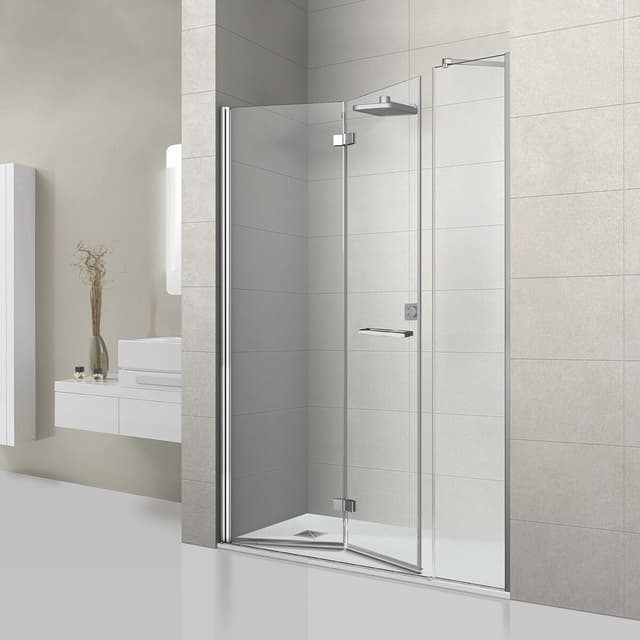 Imagen de Ibermampara Praga 2PF mampara 6 mm 195 cm vidrio en OfertitasTOP