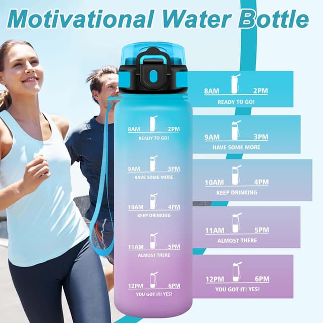 Detalle 2 de JAPORIA Borraccia 1L con cannuccia