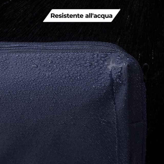 Detalle de Bagsmart Kulturbeutel für Herren (Dopp Kit) mit wasserabweisendem Material – Blue