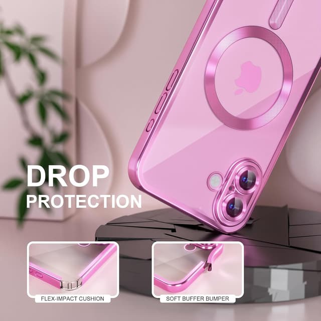 Detalle 2 de Misea iPhone 16 Magnetic Clear Case 6.1"