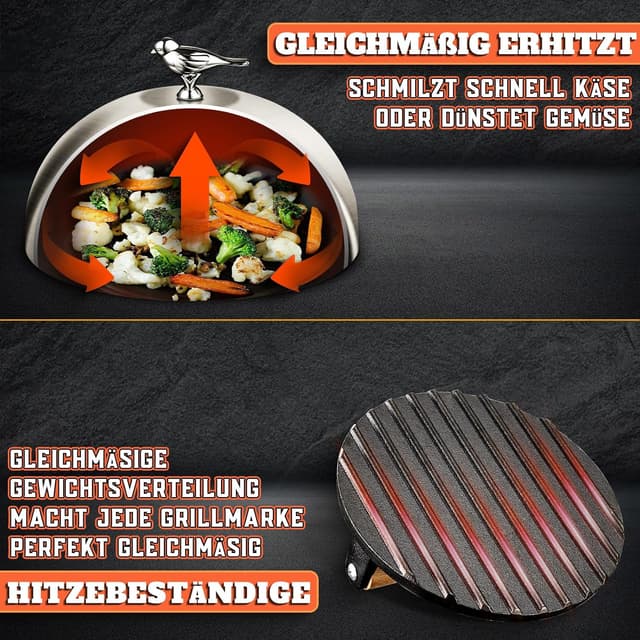 Thumbnail 4 de PURPLEBIRD Burgerglocke & Burger Smasher Set