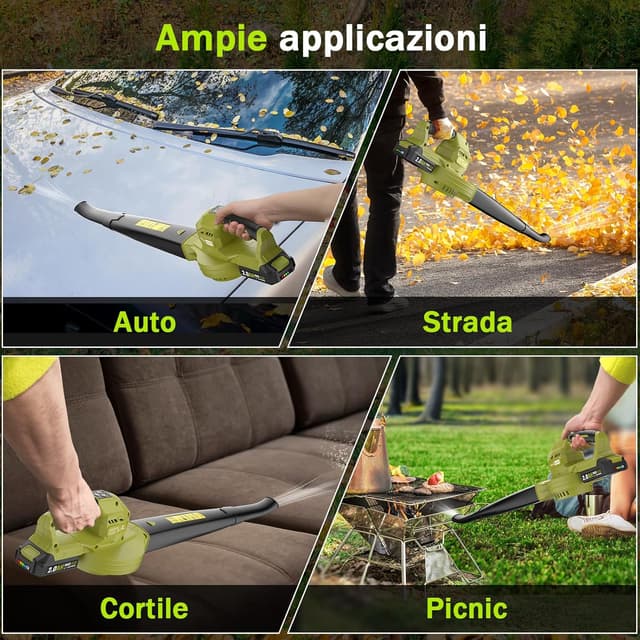 Thumbnail 6 de Soffiatore 20V 2×2.0Ah 240 km/h