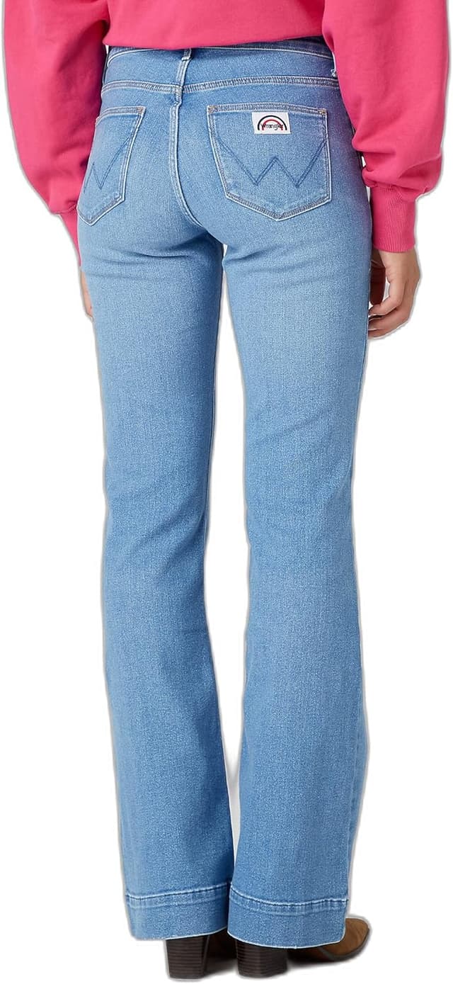 Detalle 2 de Wrangler Women’s FLARE flared jeans in medium-stretch denim
