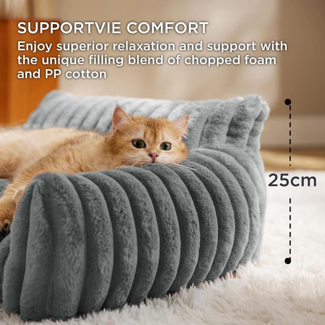 Detalle de Bedsure Washable Cat Sofa Bed 61x46x25cm
