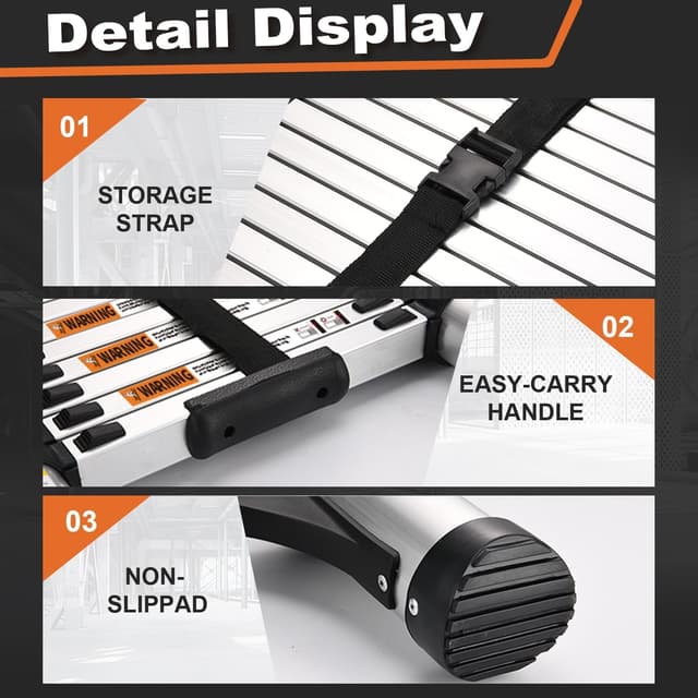 Thumbnail 5 de SocTone Telescoping Ladder 12.5 FT