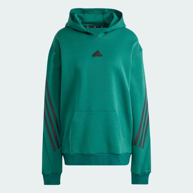 Detalle 2 de adidas Future Icons sudadera 3 bandas Verde