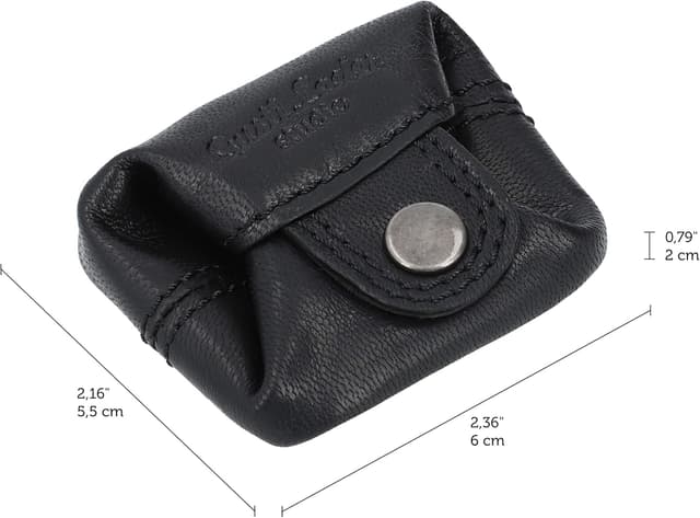 Detalle de Gusti Portafoglio Da Donna In Pelle Linus in pelle di vacchetta, compatto stile vintage a scatola viennese