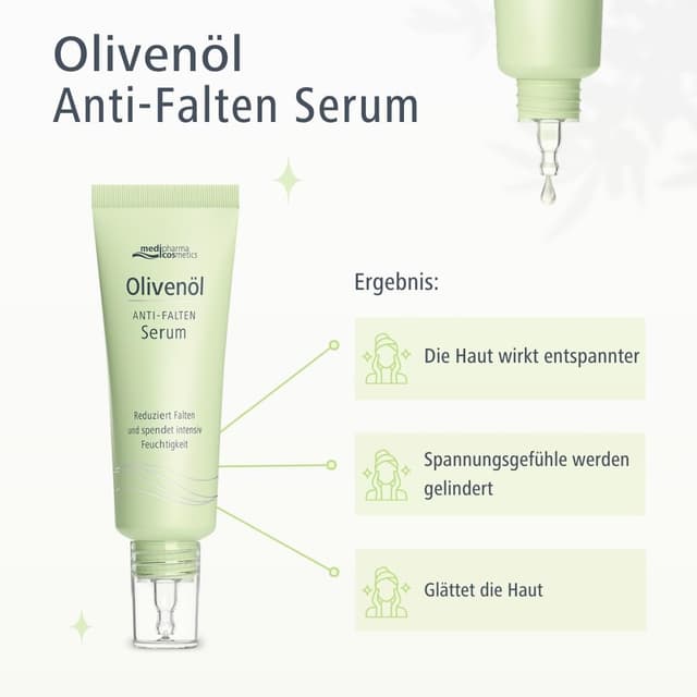 Detalle 1 de medipharma cosmetics Olivenöl Anti-Falten Serum 30ml