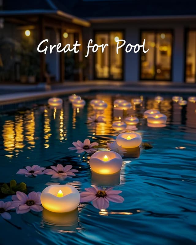 Thumbnail 4 de Da Velas flotantes LED impermeables 12 pack 🕯