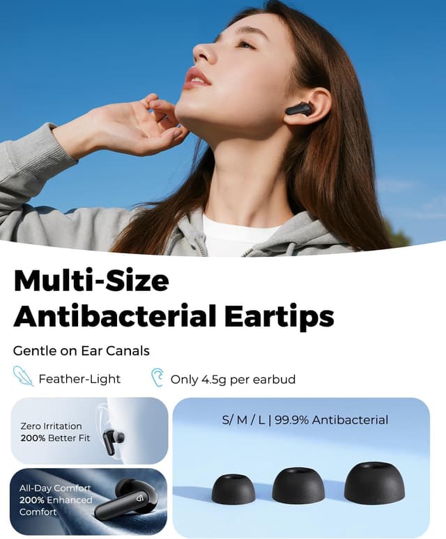 Thumbnail 5 de SoundPEATS Q3 Pro 42H ANC True Wireless Earbuds