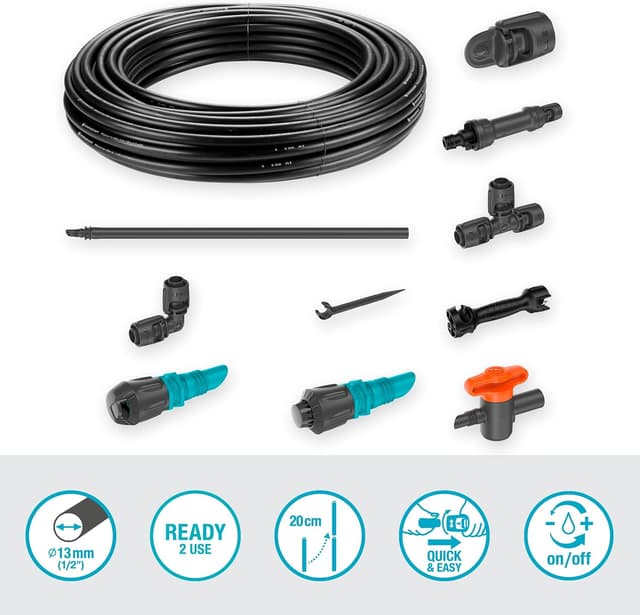 Detalle 2 de Gardena 13450-20 kit micro-irrigation goutte à goutte 60 m²