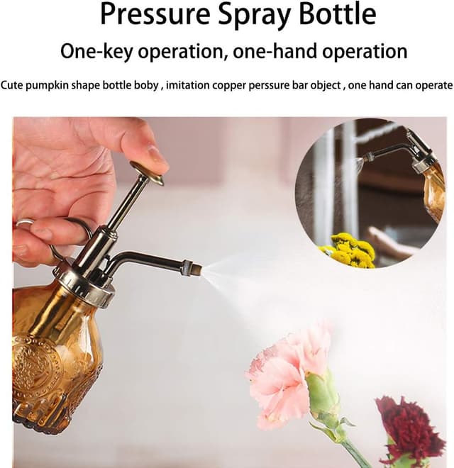 Detalle 2 de Plant Mister Glass Watering Spray Bottle 6.4in