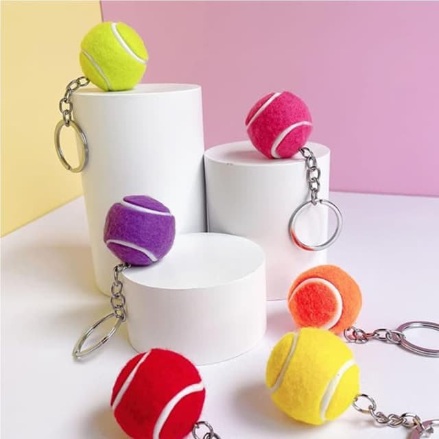 Thumbnail 4 de ZHAOYCSH Tennis Ball Keychain 10-Pack