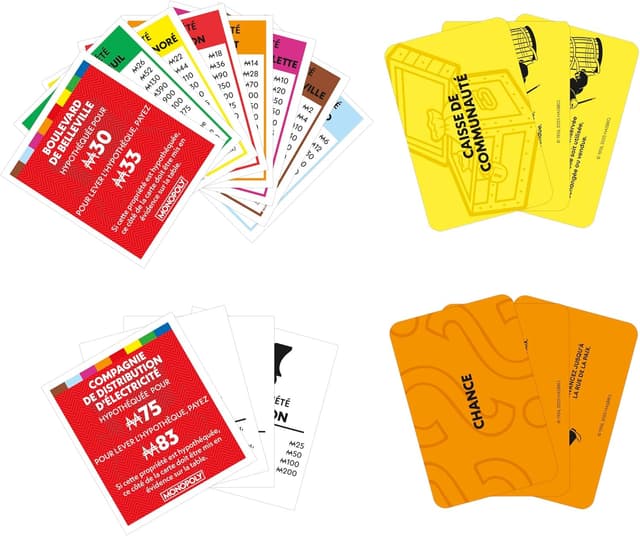 Detalle de Monopoly — Jeu de plateau avec boîte de rangement et pions grand format (version française)