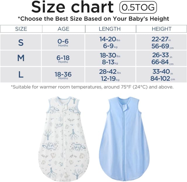 Thumbnail 5 de Duomiaomiao Baby Sleeping Bag 2 Pack